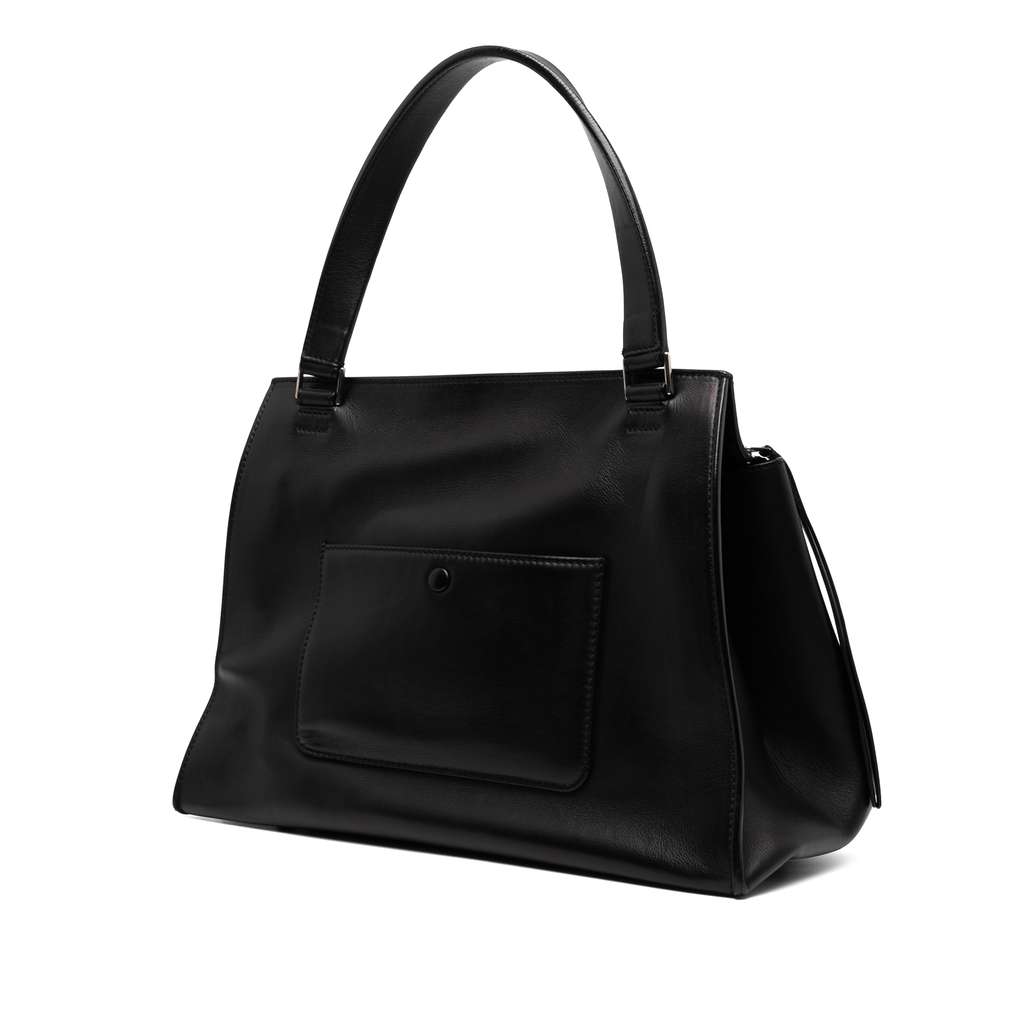 Celine Medium Bicolor Leather Edge Handbag - Back view
