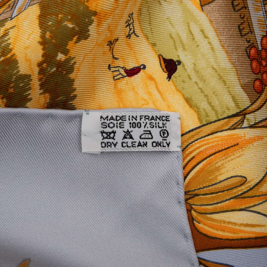 Hermès Au Pays de Cocagne Silk Scarf - Side view