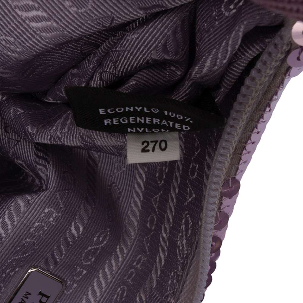 Prada Mini Re Nylon Paillettes Sequin Re Edition 2000 Shoulder Bag - Detail 1