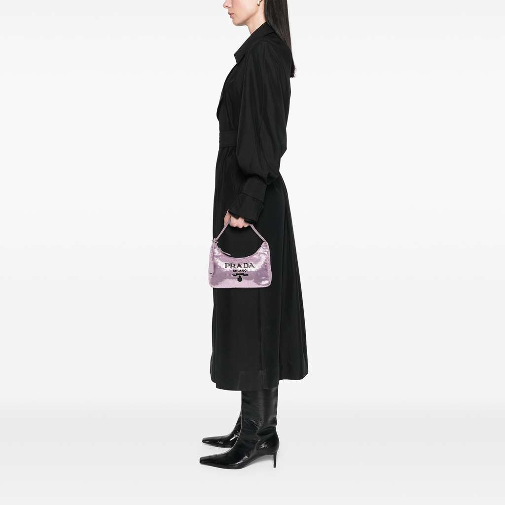 Prada Mini Re Nylon Paillettes Sequin Re Edition 2000 Shoulder Bag - Image 12