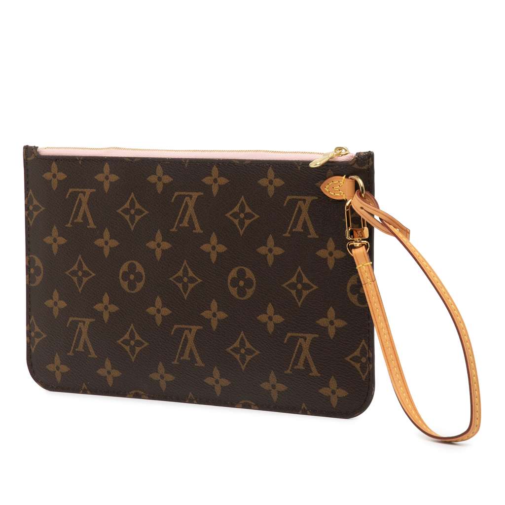 Louis Vuitton Monogram Neverfull Pouch - Back view