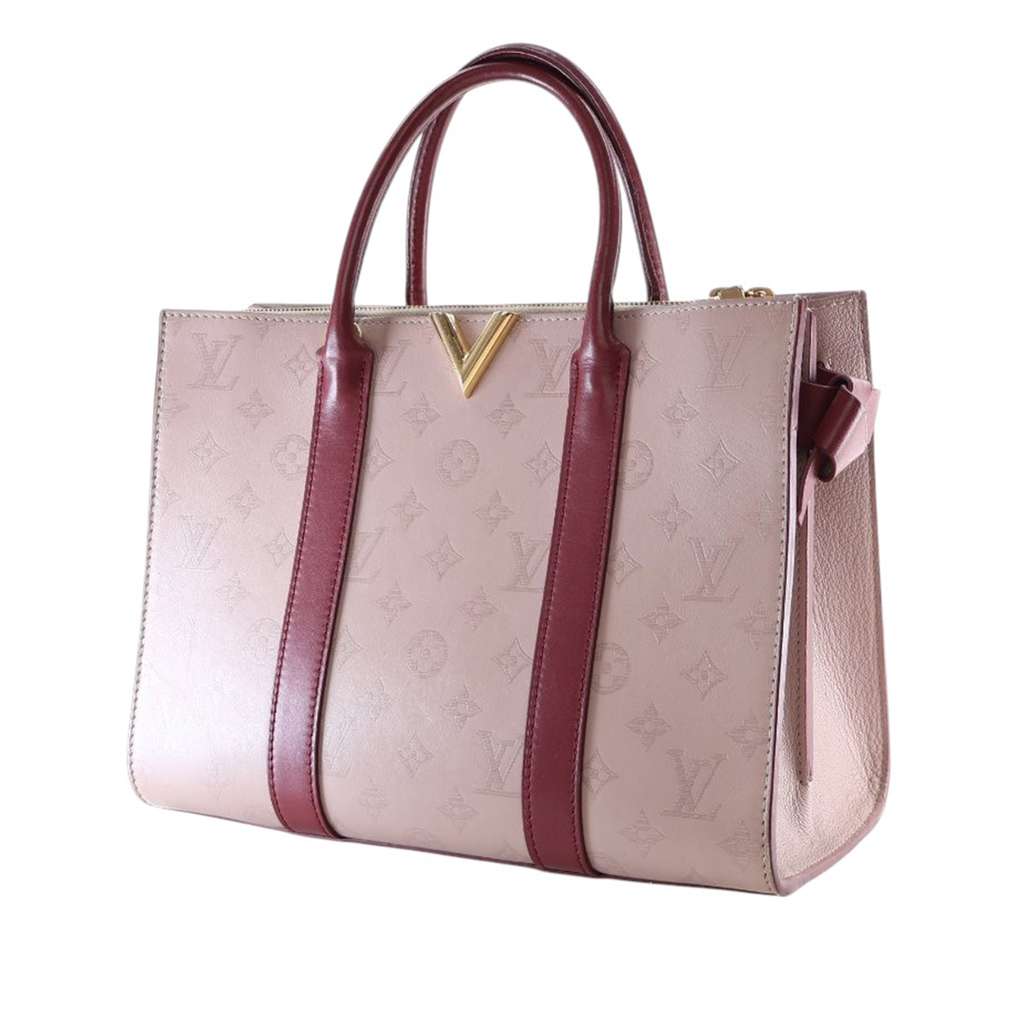 Louis Vuitton Monogram Cuir Plume Very Tote MM - Back view