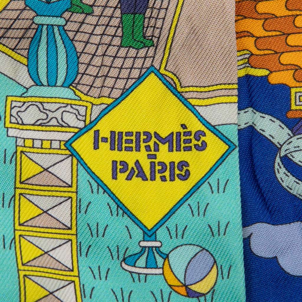 Hermès La Maison des Carres Twilly Silk Scarf - Back view