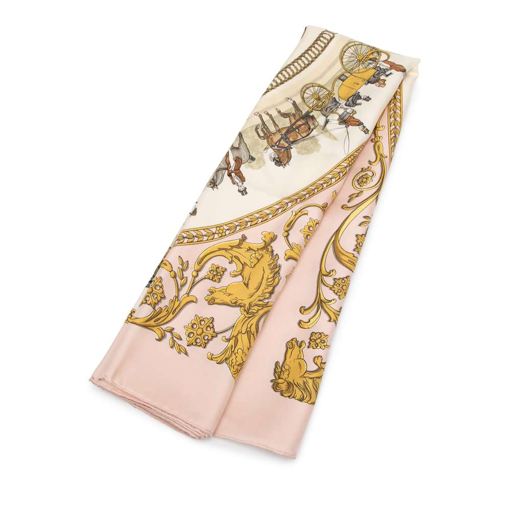 Hermès La Promenade De Longchamps Silk Scarf