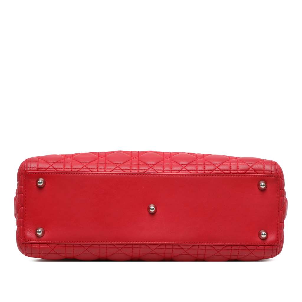 Dior Large Lambskin Cannage Lady Dior - Image 6
