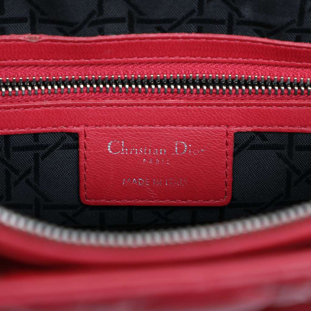 Dior Large Lambskin Cannage Lady Dior - Side view
