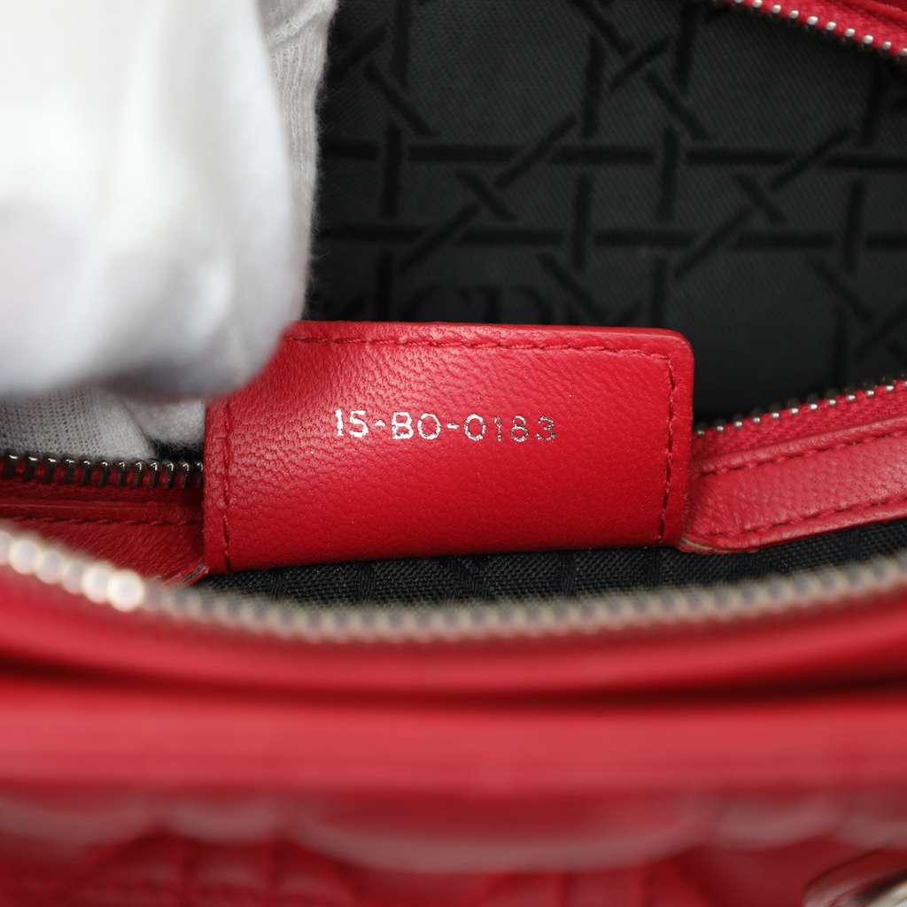 Dior Large Lambskin Cannage Lady Dior - Detail 1