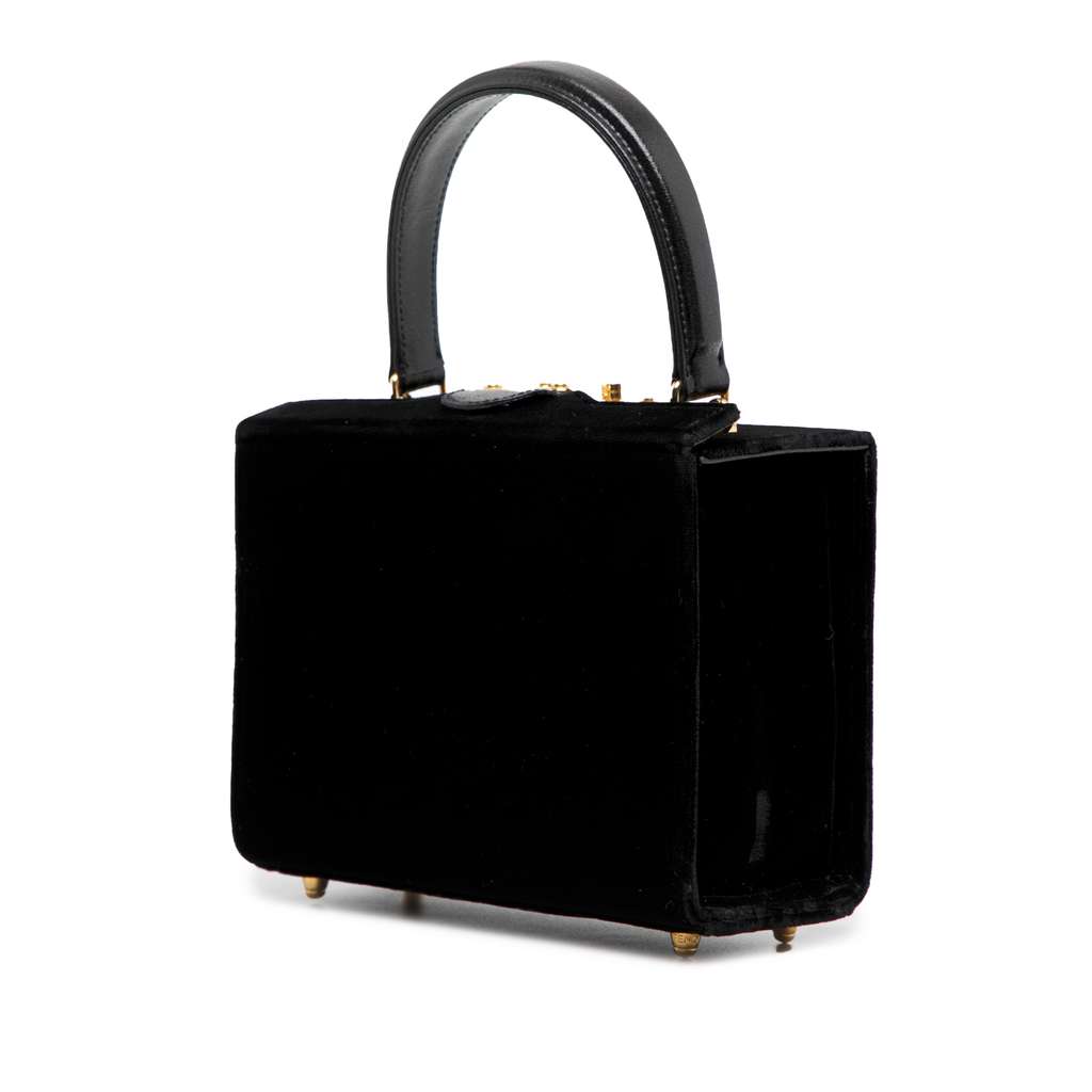 Fendi Velvet Push Lock Box Satchel - 2