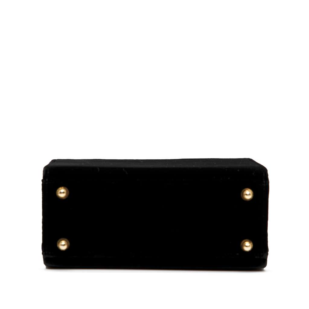 Fendi Velvet Push Lock Box Satchel - 3