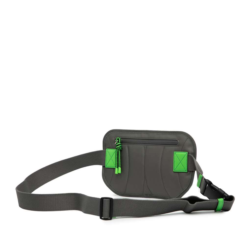 Gucci GG Nylon and Rubber Belt Bag - Back view