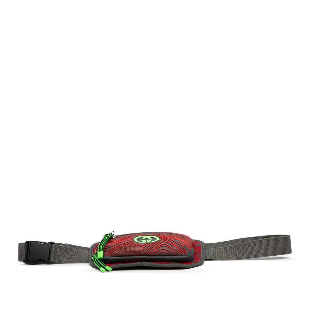 Gucci GG Nylon and Rubber Belt Bag - Image 6