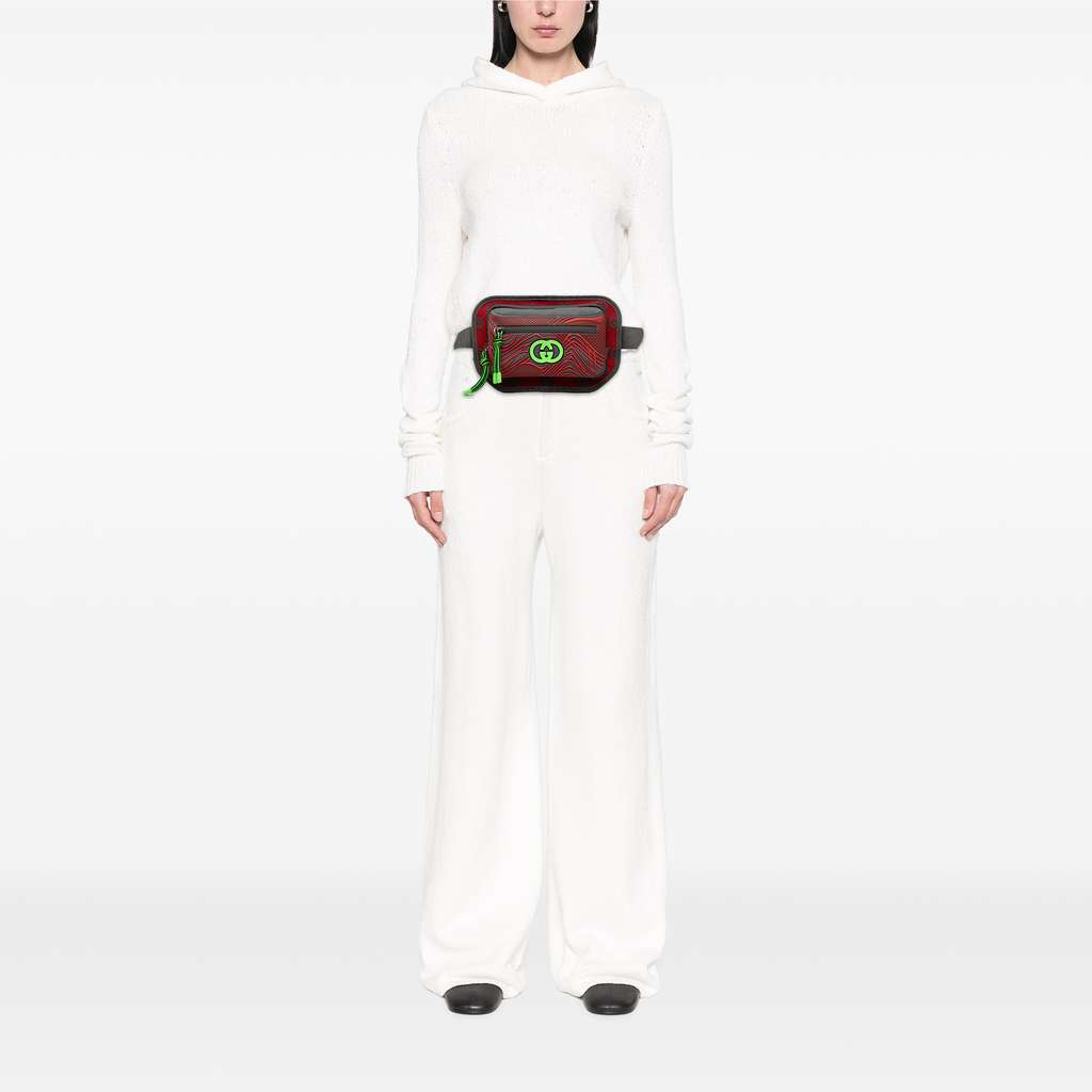 Gucci GG Nylon and Rubber Belt Bag - Detail 2