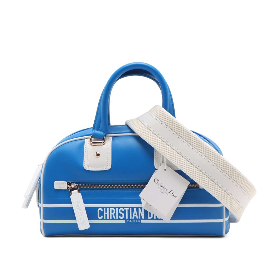 Dior Small Leather Dior Vibe Zip Bowling Bag