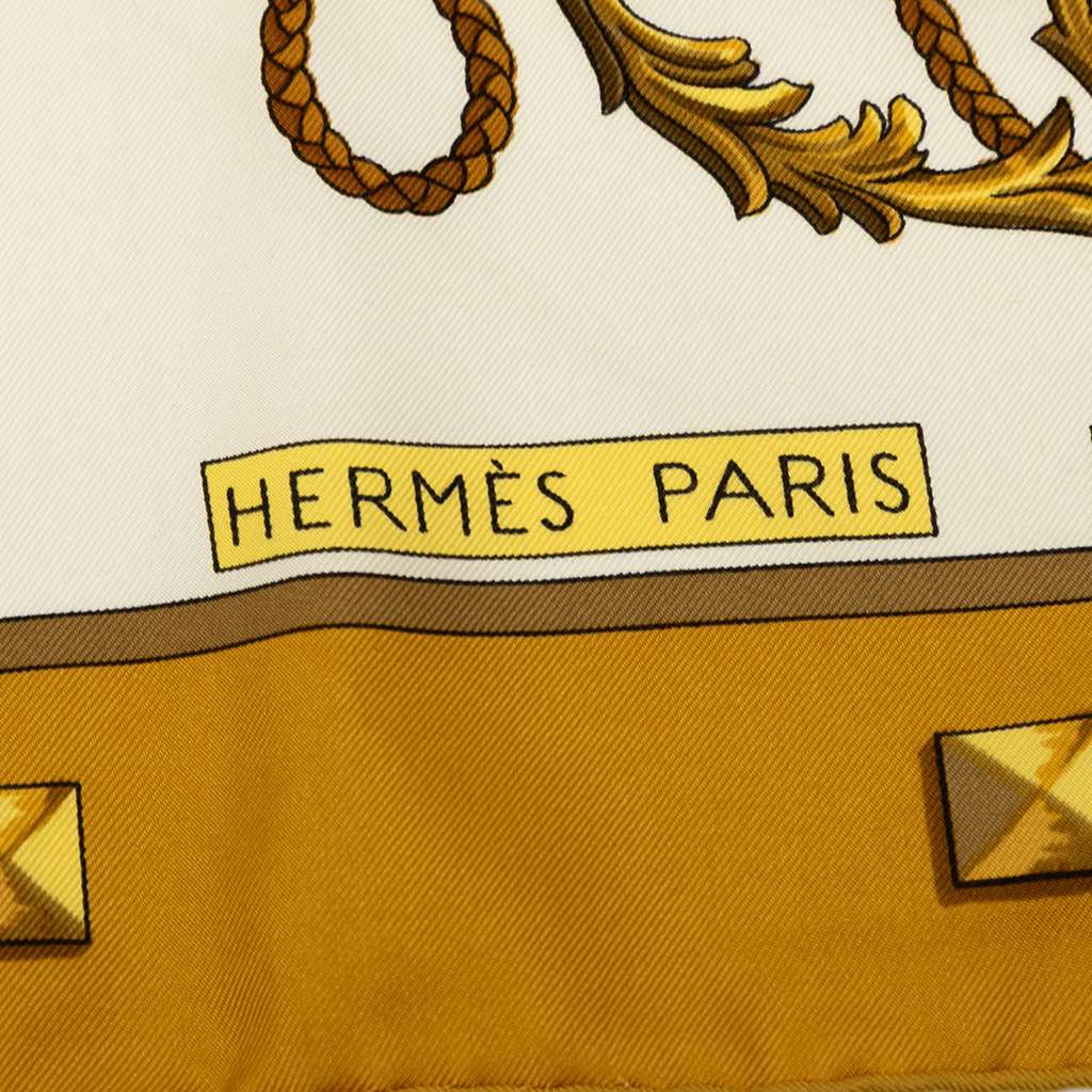 Hermès Keys Les Cles Silk Scarf - Side view