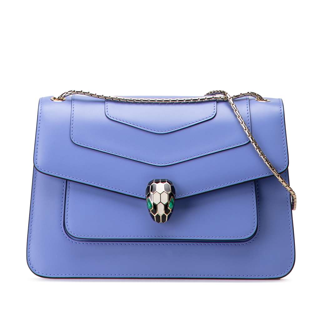 Bvlgari Medium Calfskin Serpenti Forever Shoulder Bag