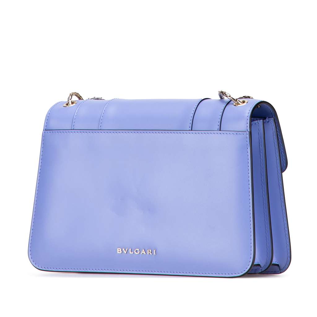 Bvlgari Medium Calfskin Serpenti Forever Shoulder Bag - Back view