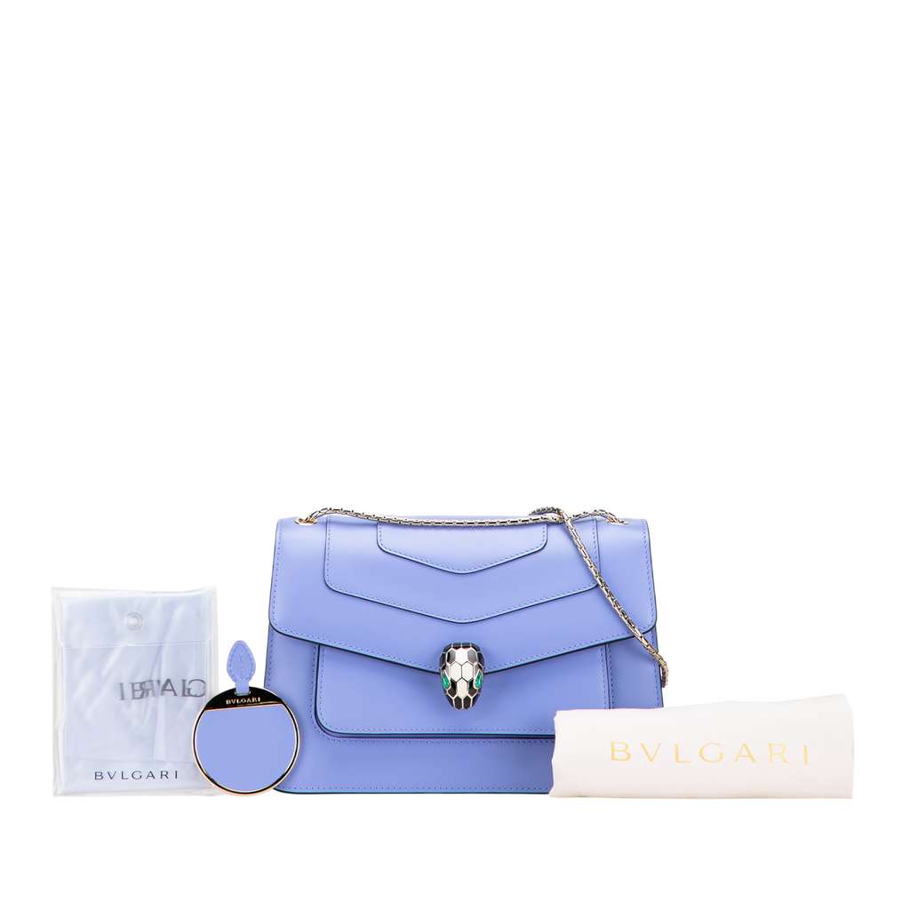 Bvlgari Medium Calfskin Serpenti Forever Shoulder Bag - Image 11