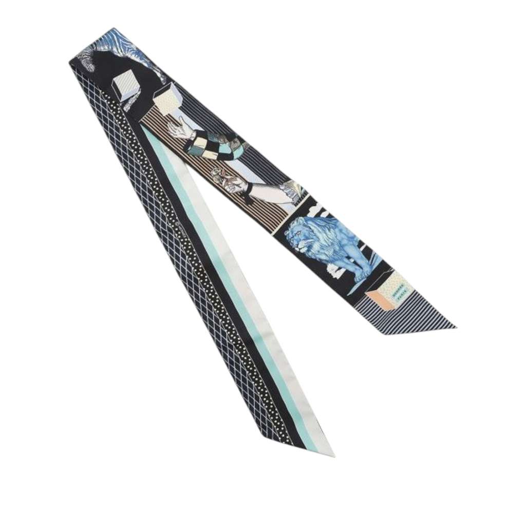 Hermès Grand Theartre Nouveau Silk Twilly Scarf