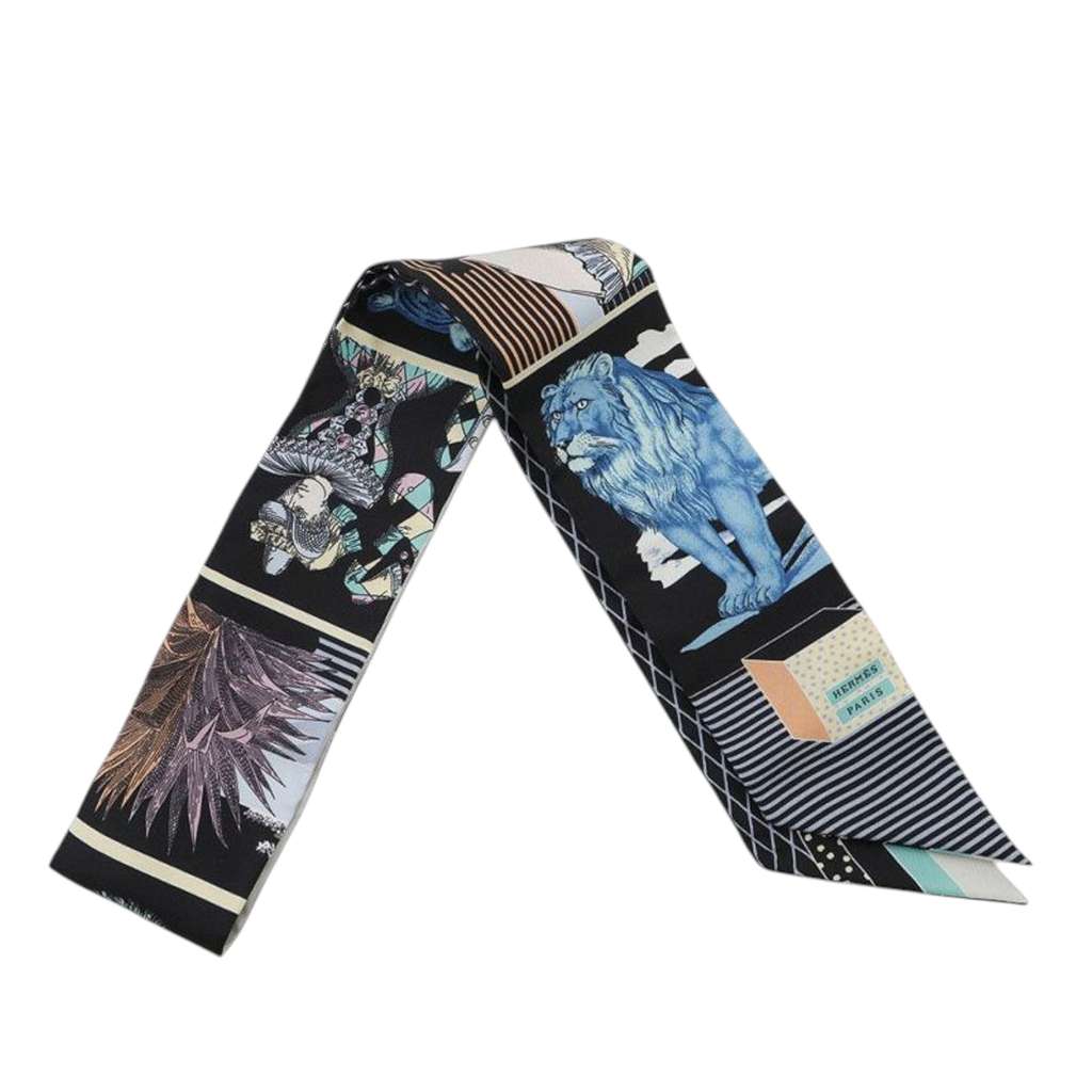 Hermès Grand Theartre Nouveau Silk Twilly Scarf - Image 6