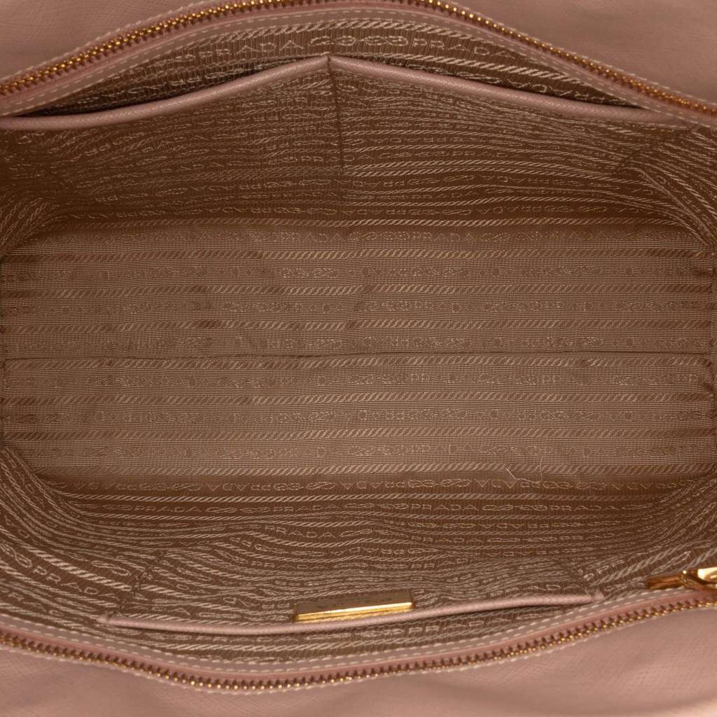 Prada Saffiano Lux Double Handle Shopping Tote - 4