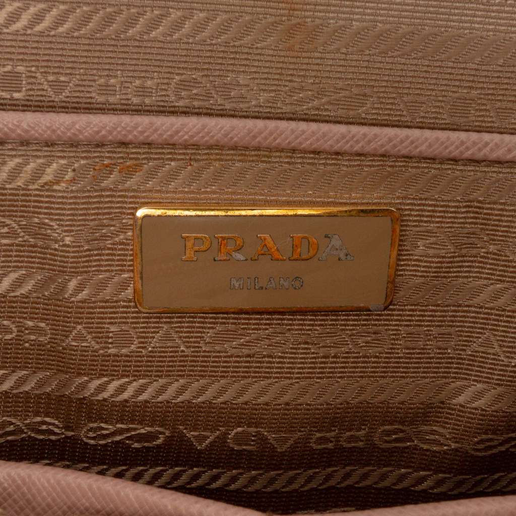 Prada Saffiano Lux Double Handle Shopping Tote - 5