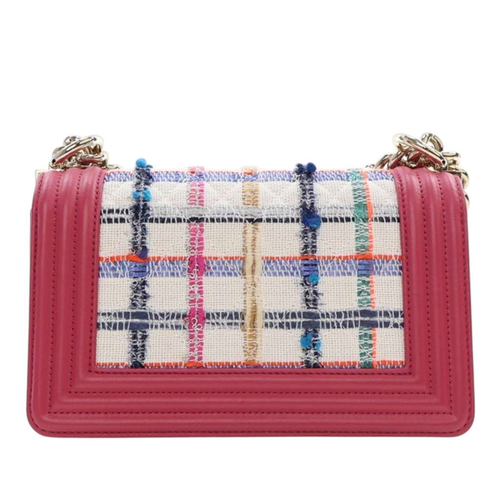 Chanel Small Tweed and Lambskin Boy Flap - Image 6