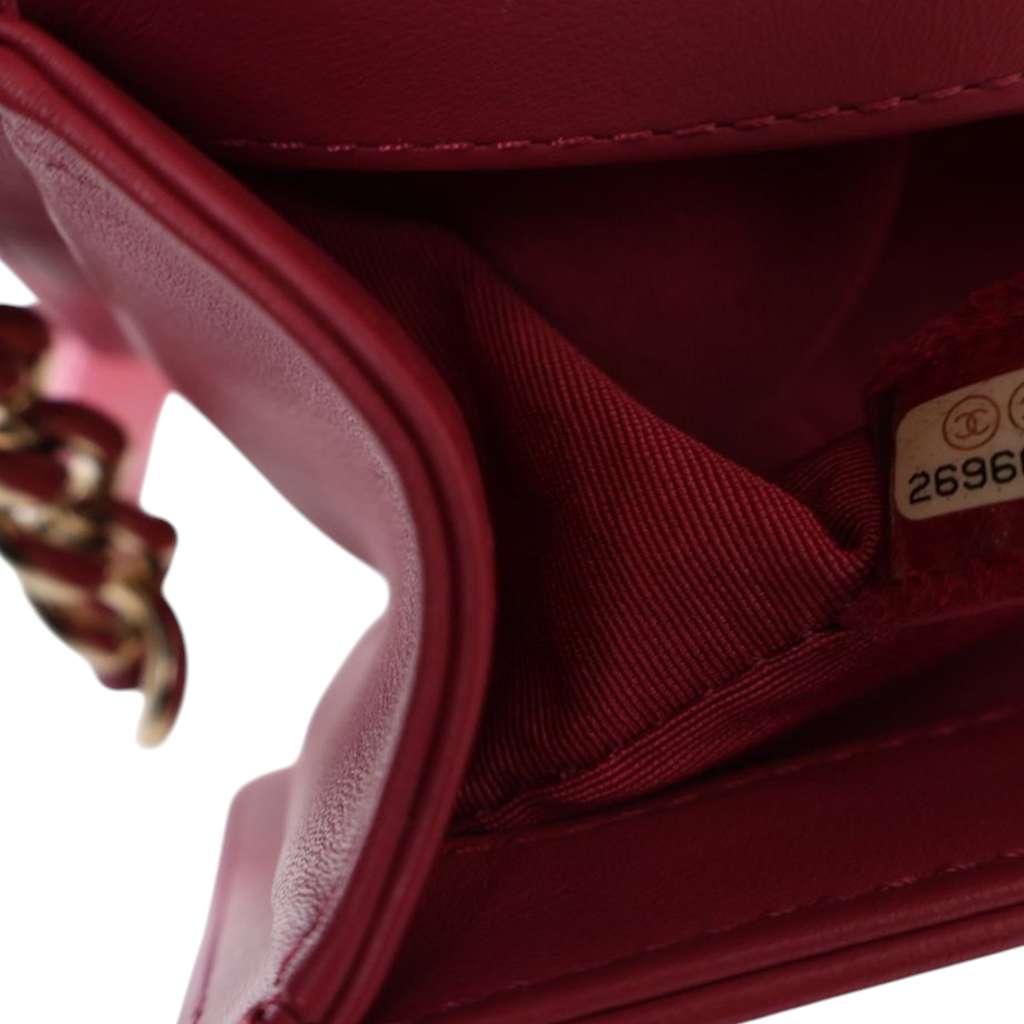 Chanel Small Tweed and Lambskin Boy Flap - Detail 2