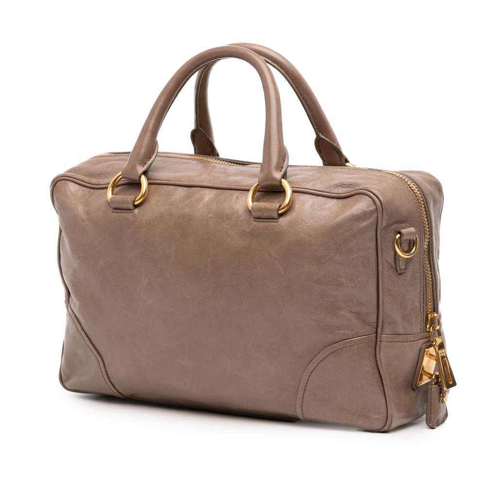 Prada Vitello Shine Bauletto Satchel - 2