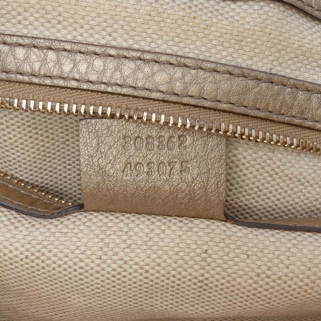 Gucci Small Metallic Leather Soho Working Satchel - Detail 1