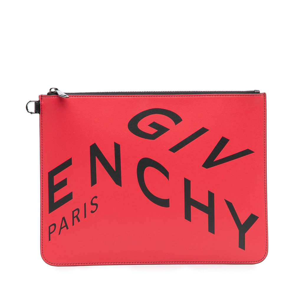 Givenchy Leather Logo Clutch
