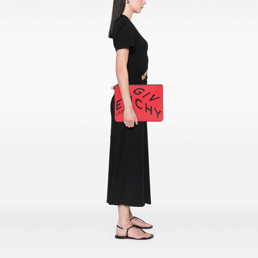 Givenchy Leather Logo Clutch - Image 13