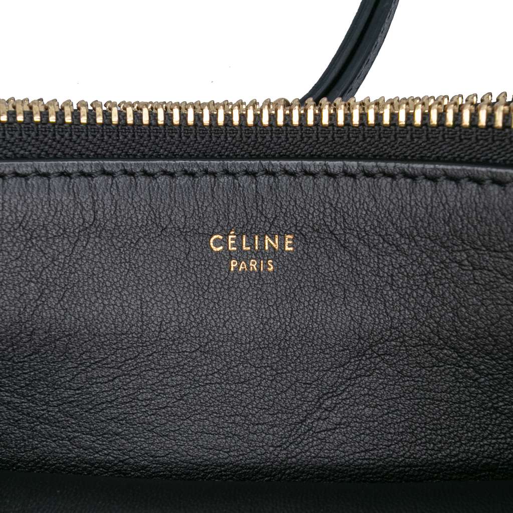 Celine Large Houndstooth Cotton Trio Crossbody - Detail 2