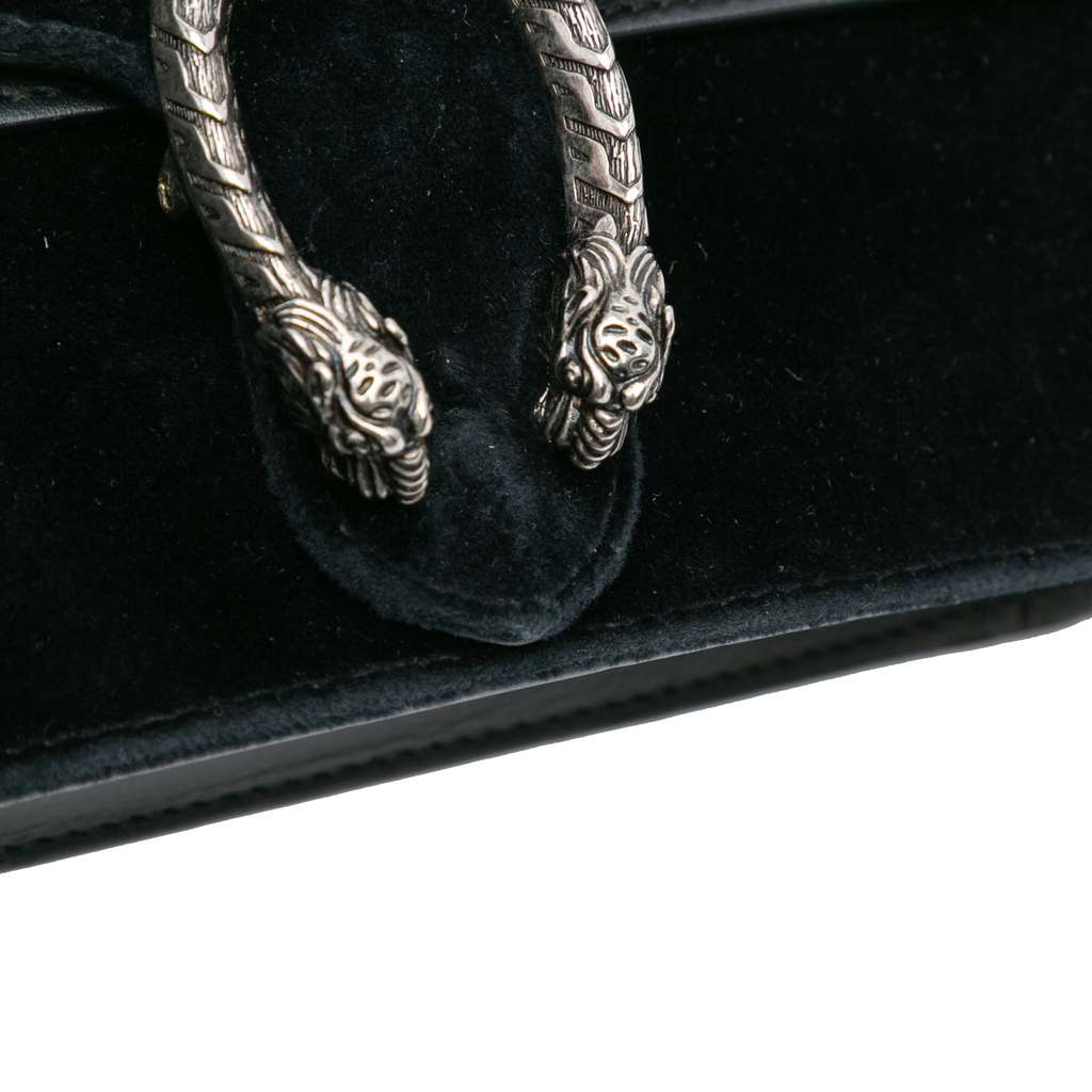 Gucci Mini Crystal Embellished Velvet Dionysus Crossbody - Detail 1