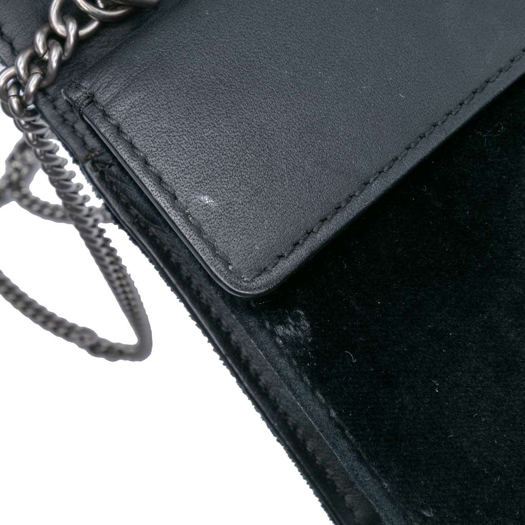 Gucci Mini Crystal Embellished Velvet Dionysus Crossbody - Image 11