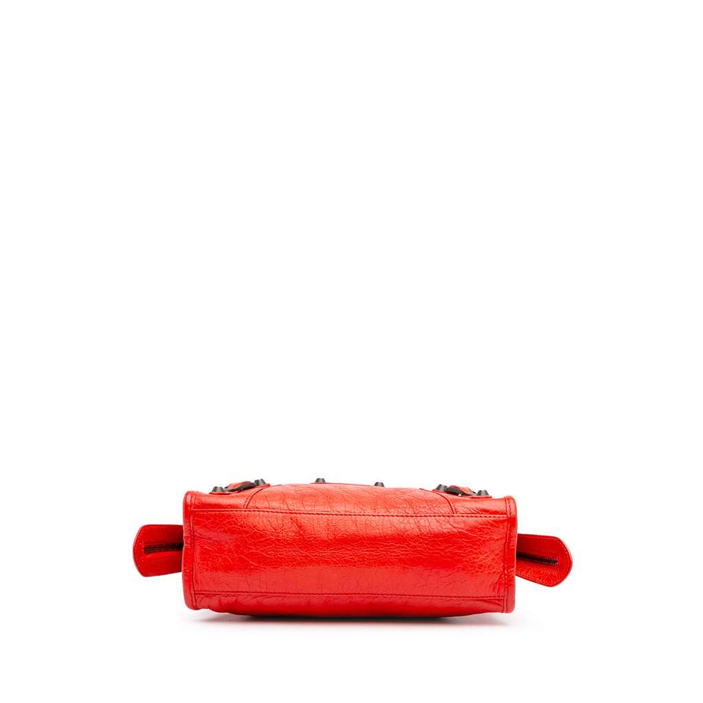 Balenciaga Mini Lambskin Motocross Classic City Satchel - 3