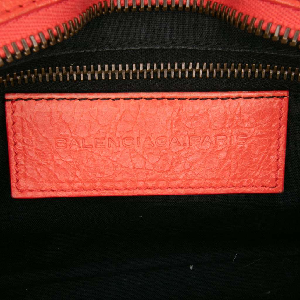 Balenciaga Mini Lambskin Motocross Classic City Satchel - 5