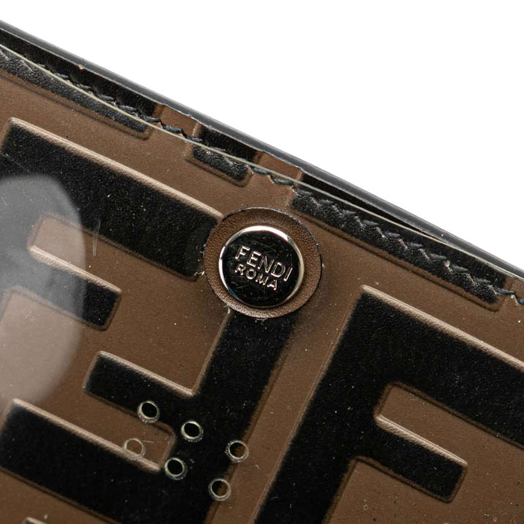 Fendi Zucca Embossed Leather Phone Holder Satchel - 4