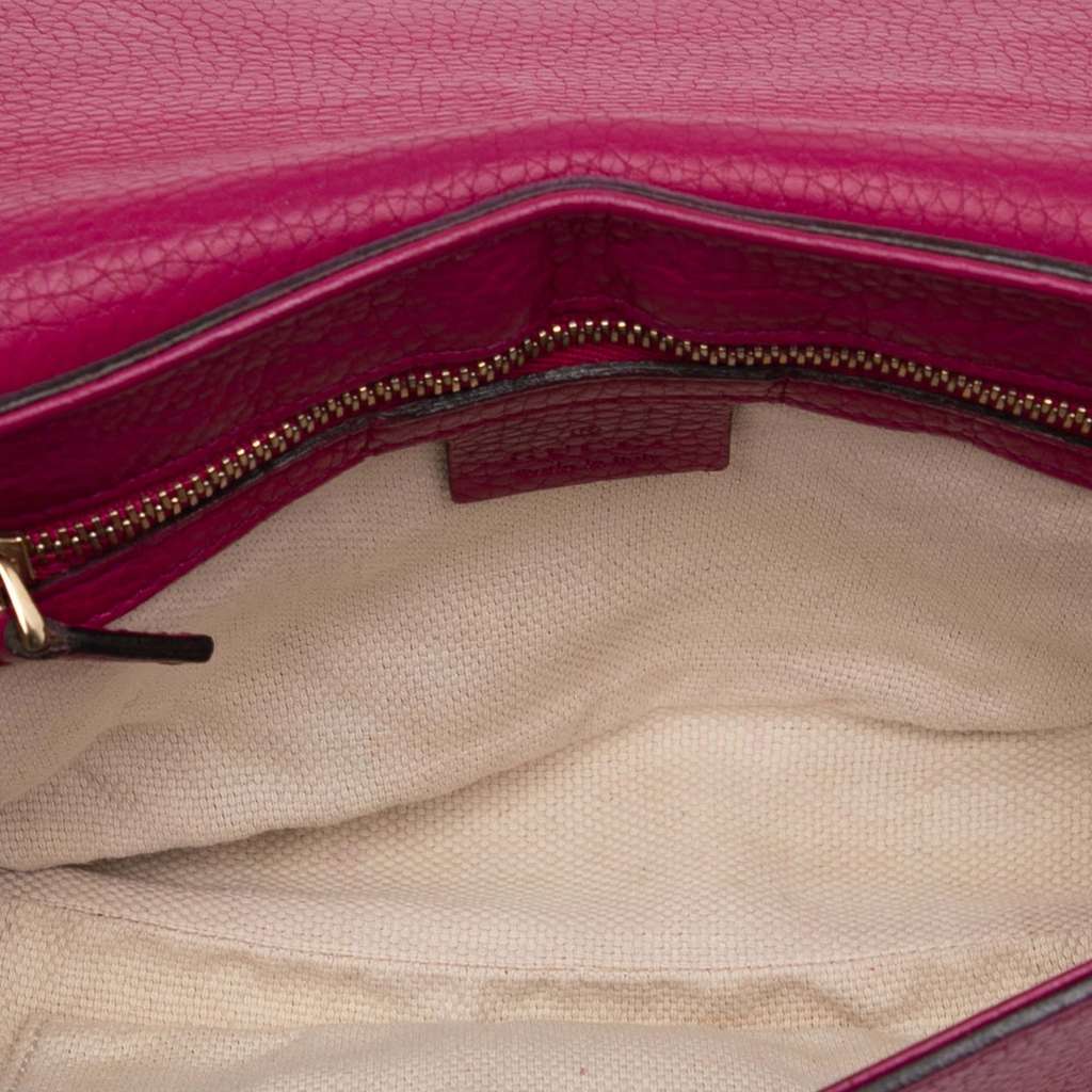 Gucci Medium Leather Soho Chain Flap Crossbody - 4