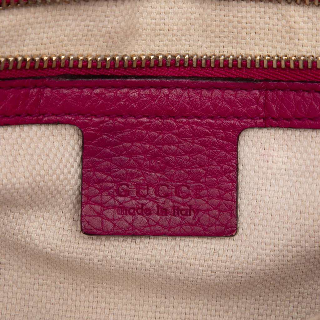 Gucci Medium Leather Soho Chain Flap Crossbody - Side view