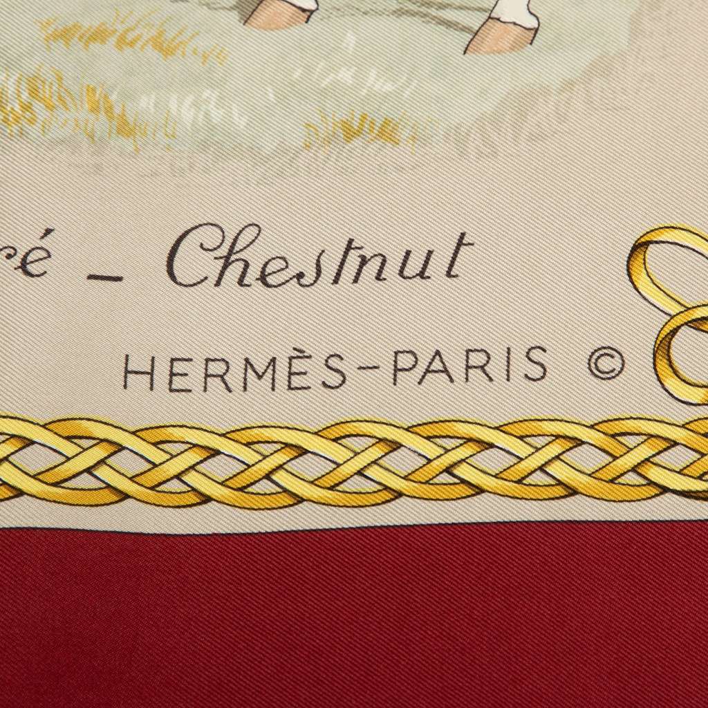 Hermès Les Robes Silk Scarf - Back view