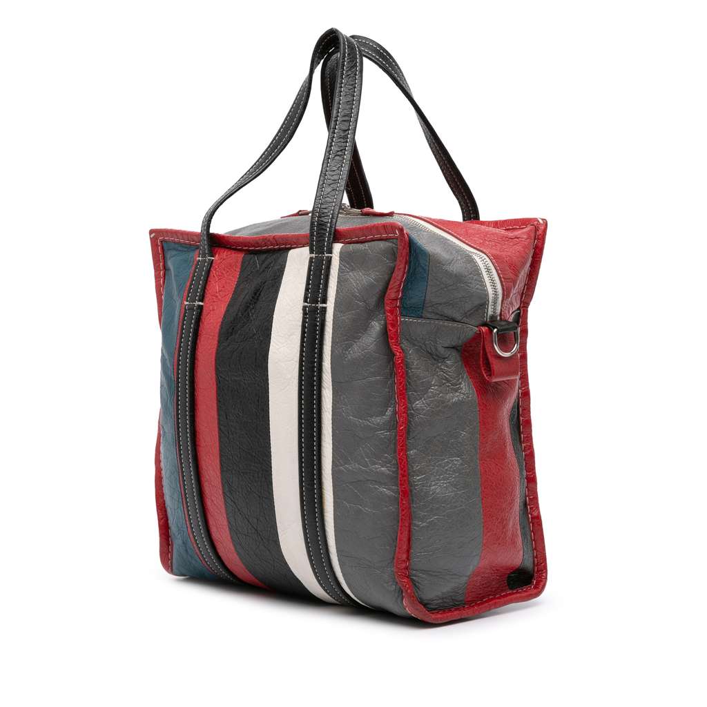 Balenciaga S Lambskin Bazar Shopper Satchel - Back view