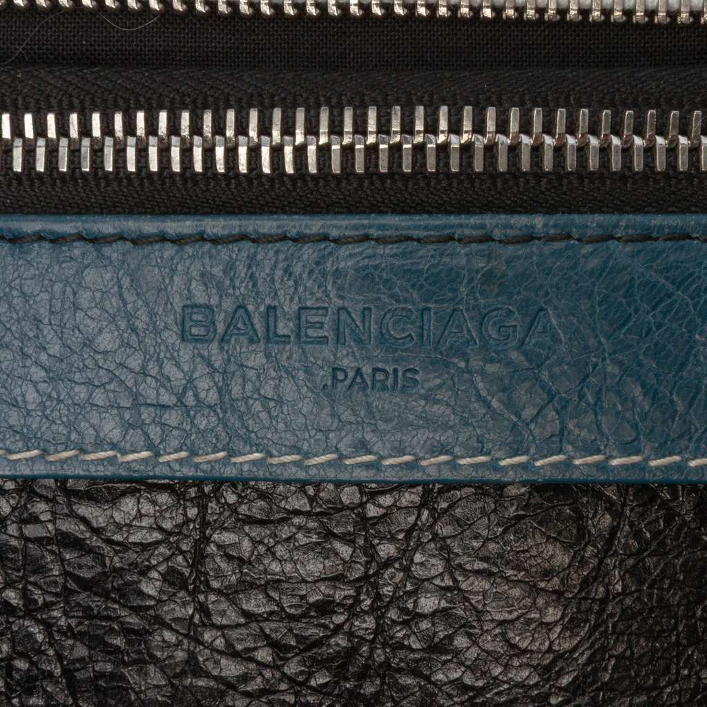 Balenciaga S Lambskin Bazar Shopper Satchel - Side view