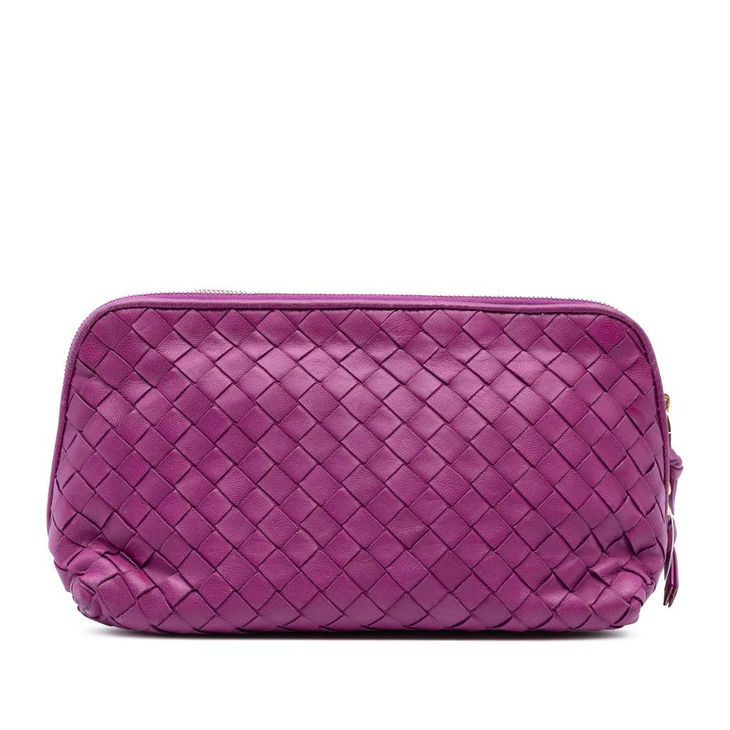 Bottega Veneta Nappa Intrecciato Cosmetic Pouch