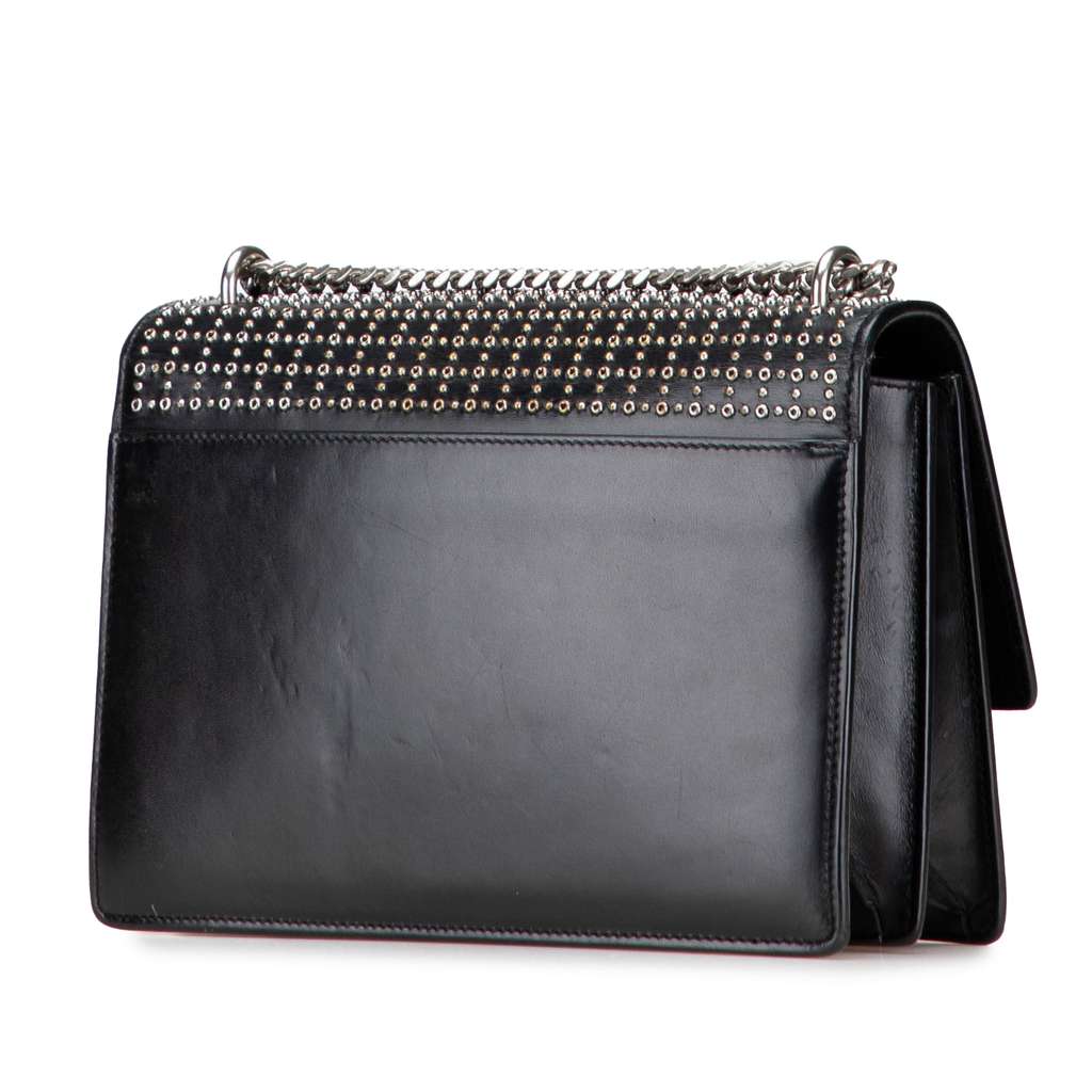 Saint Laurent Medium Studded Calfskin Monogram Sunset Crossbody - Back view