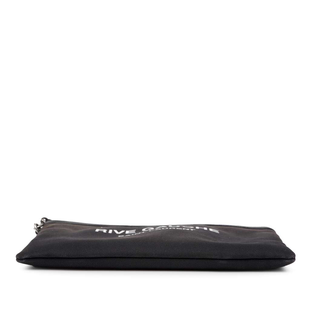 Saint Laurent Canvas Rive Gauche Clutch - Image 6