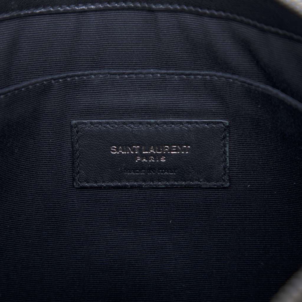 Saint Laurent Canvas Rive Gauche Clutch - Side view