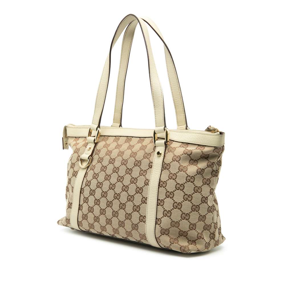 Gucci GG Canvas Abbey D Ring Tote - Back view
