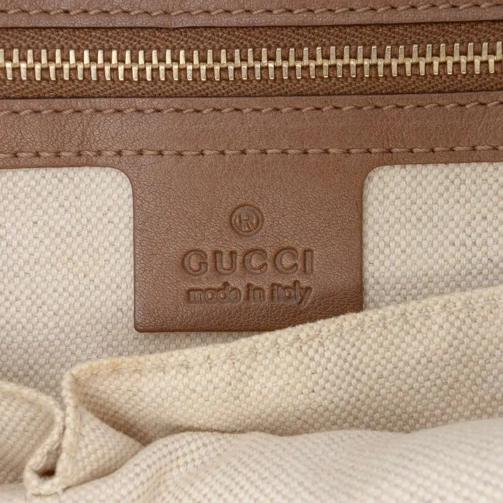 Gucci Small Microguccissima Nice Dome Satchel Brown Leather Good - Box View