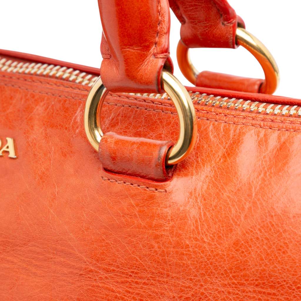 Prada Vitello Shine Bauletto Satchel - Image 11