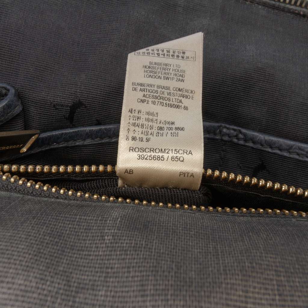 Burberry Small Heritage Grain Check Embossed Orchard Bowling Bag - Detail 1